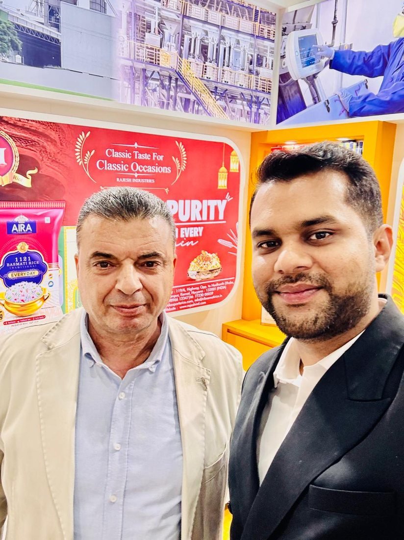With a visiting buyer