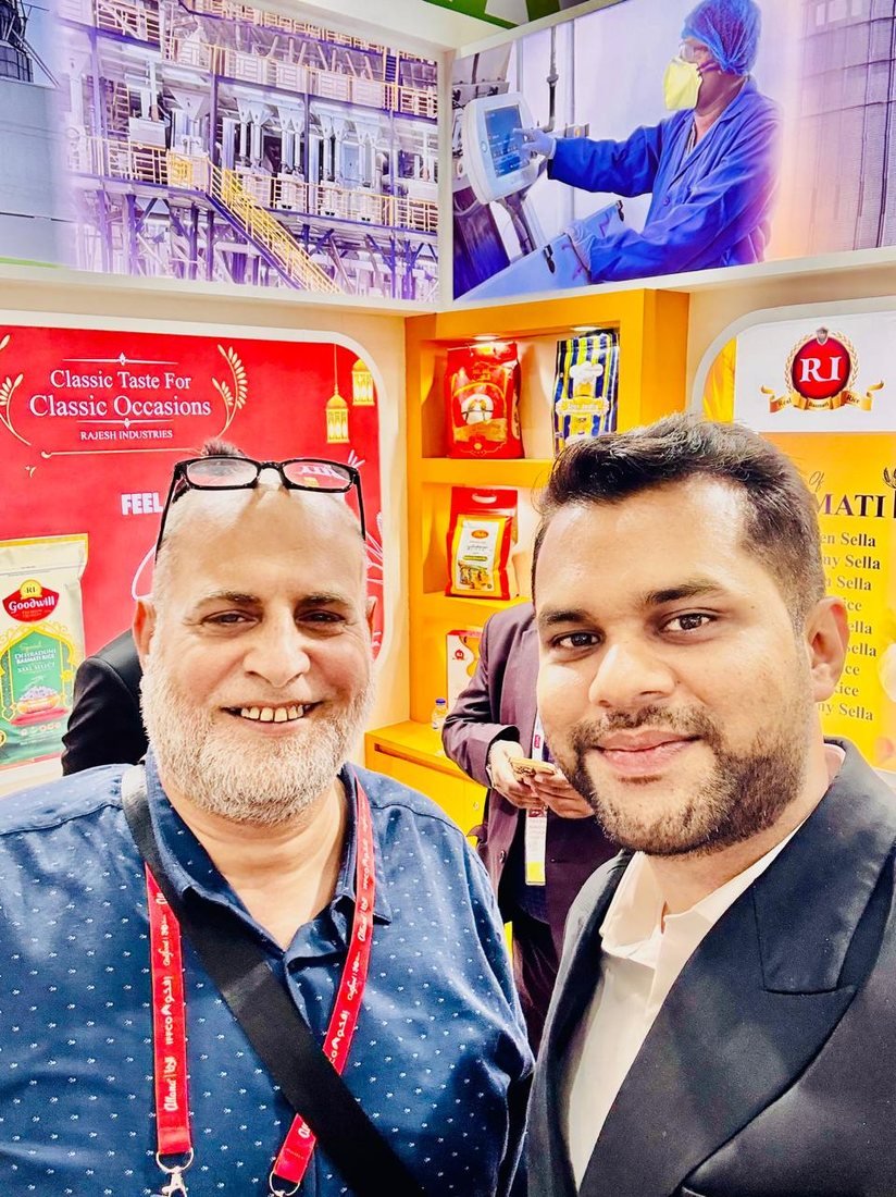 With a visiting buyer