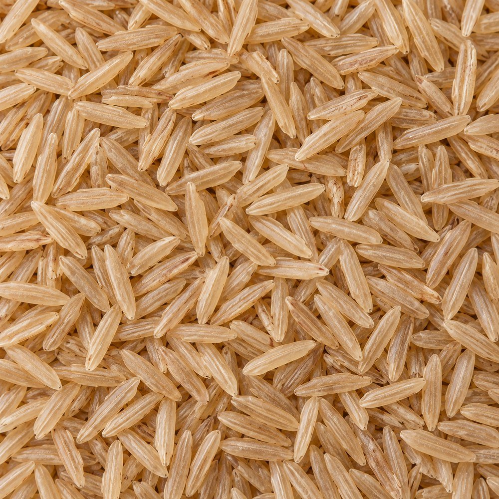 1121 Brown Sella Basmati — tan wholegrain brown sella long-grain rice